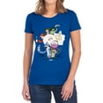 thumbnail image 1 of Regular Show Regular Cast Women's T Shirt, Royal, 2X-Large, 1 of 6