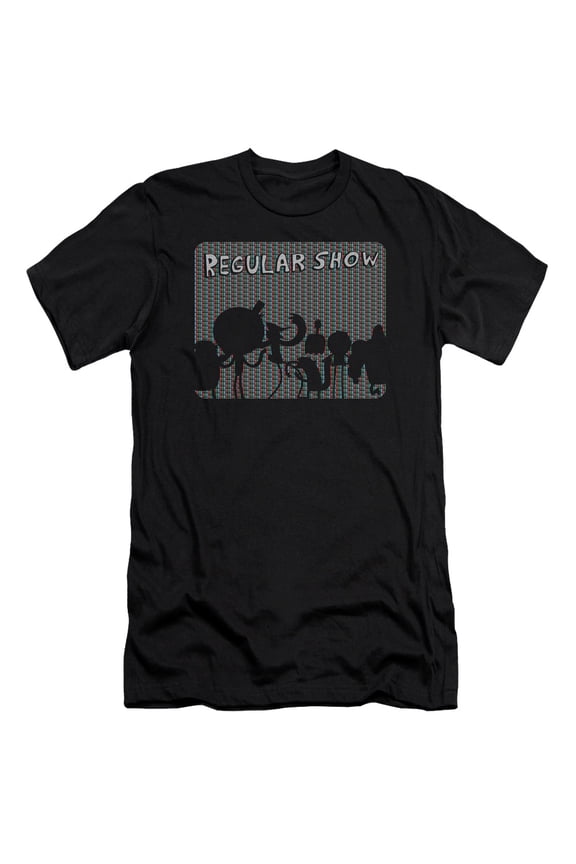 Regular Show RGB Group S/S Adult 30/1 T-Shirt Black