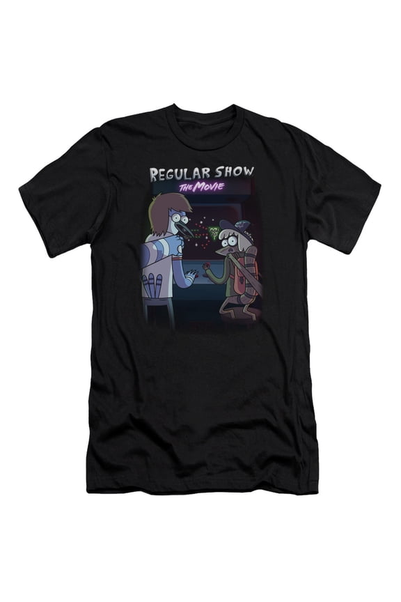 Regular Show - Rs The Movie - Premium Slim Fit Short Sleeve Shirt - Large