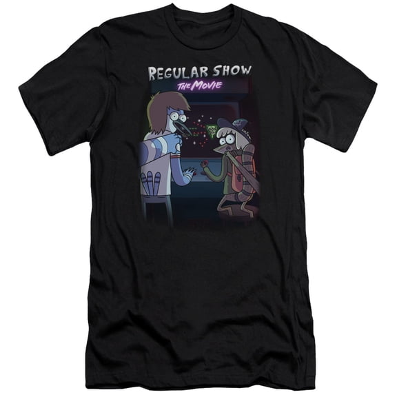 Regular Show Rs The Movie S/S Adult 30/1 T-Shirt Black