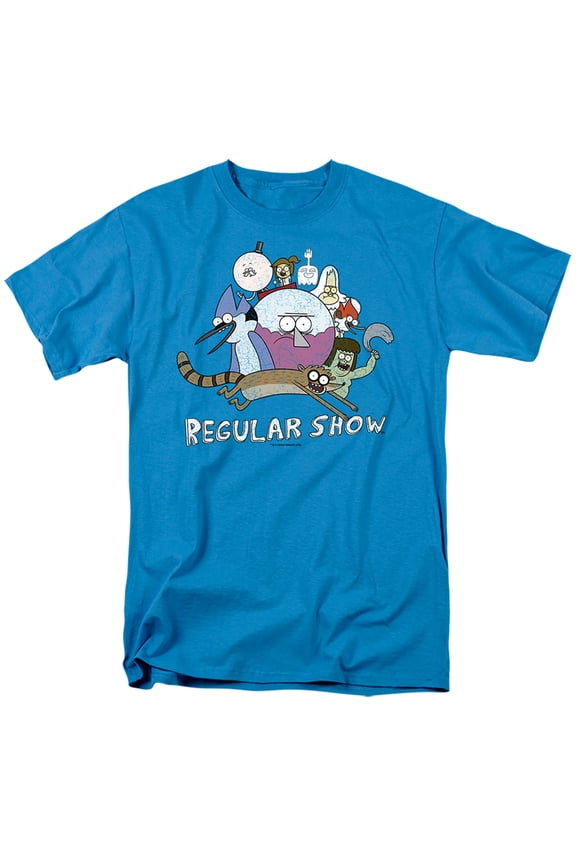 Regular Show - Surrounding Benson - Short Sleeve Shirt - Large