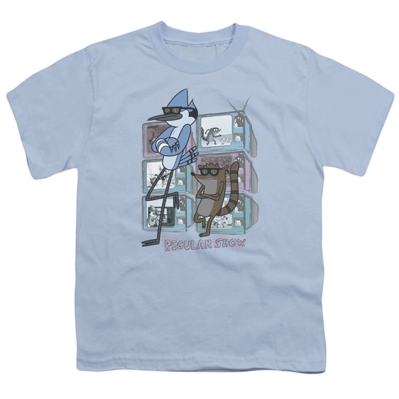 Regular Show - Tv Too Cool - Youth Short Sleeve Shirt - Medium