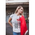 thumbnail image 1 of Regular Size Ladies USA Flag Tee EMT Nurses Lives Matter T-Shirt White, Small, 1 of 1