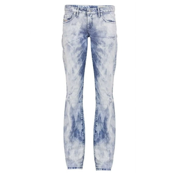 Regular Straight Diesel Myboy 0827B Blue/ Acid Wash 25W x 32L