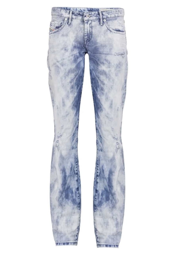 Regular Straight Diesel Myboy 0827B Blue/ Acid Wash 25W x 32L