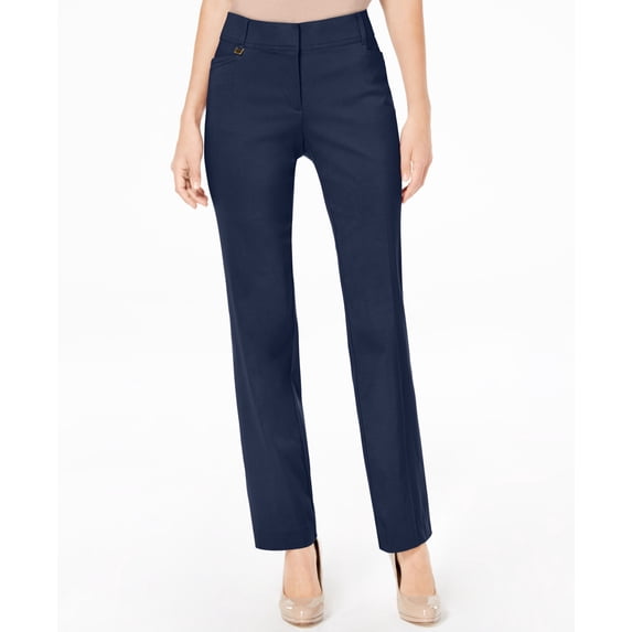 Regular and Short Length Curvy-Fit Straight-Leg Pants Intrepid Blue 4S