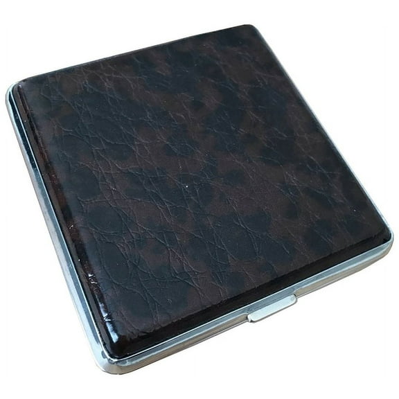 Regular or King Size Double Sided Crush-Proof Leather Cigarette Case - 3032