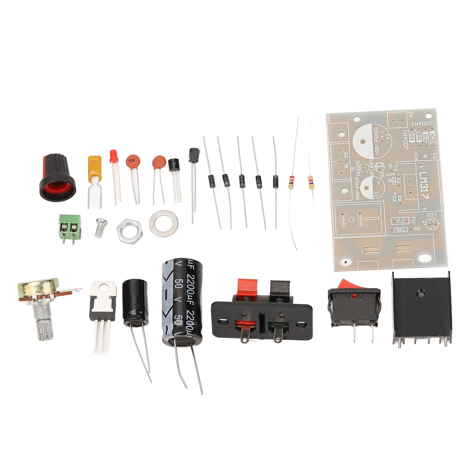 Regulated Power Supply DIY Kit Adjustable DC Power Supplies Board with