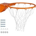 thumbnail image 1 of Regulation 18" Steel Basketball Rim - Choose from Fixed or Breakaway - Use for Replacement or Garage Mount-xlk, 1 of 10