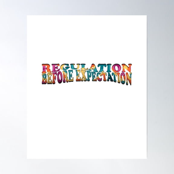 Regulation Before Expectation, Neurodiversity, Emphasizing Poster, Accessibility, Teacher, Mom, Social Work, Autism, Gift Acceptance Poster Wall Art, Modern Wall Decor, 16x24 UNFRAMED