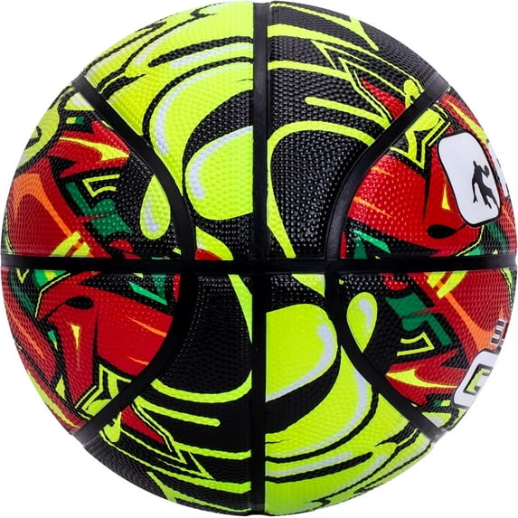 Regulation Size Rubber Basketball for Men and Women - Deep Channel Grip Design