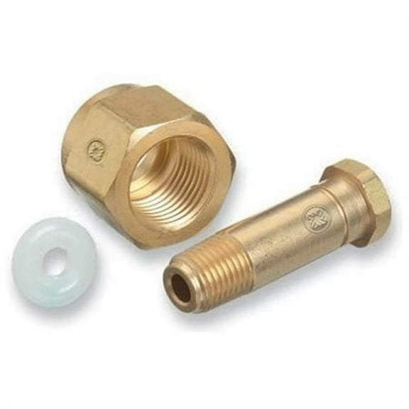 Western Enterprises CO-4 Regulator Inlet Nipple CO2 1/4 in NPT 2-1/2 in L Brass CGA-320