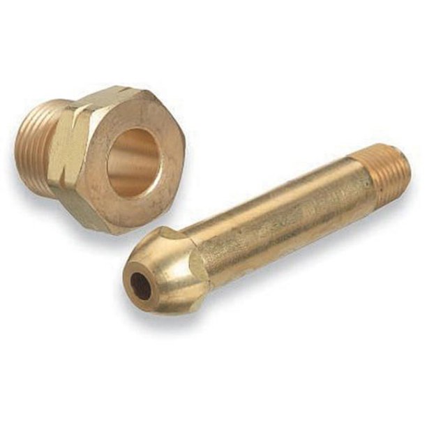 Regulator Inlet Nipples, 1/4"(Npt), 3", Stainless Steel, Cga510;Cga