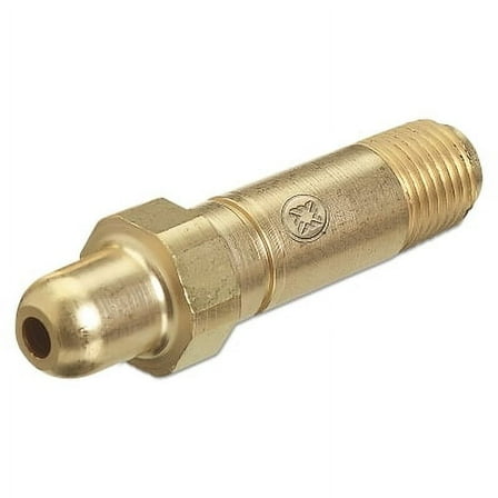 Regulator Inlet Nipples, Air, 1/4 In (Npt), 2 1/2", Brass, Cga-346 | Bundle of 2 Each
