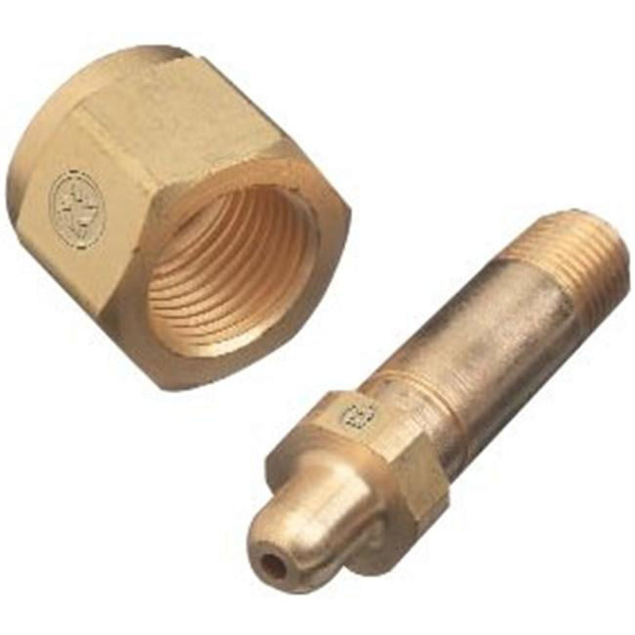 Regulator Inlet Nipples, Corrosive Gas, 1/4"(NPT), 2", Stainless Steel