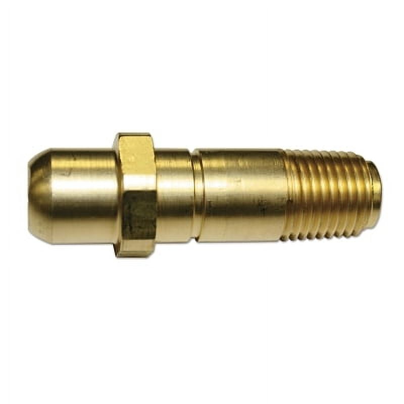 Regulator Inlet Nipples, Oxygen, 1/4"(Npt), 2 1/16", Brass, Cga540