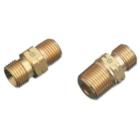 Regulator Outlet Bushing, 200 Psi, Brass, B-Size, 1/4 In (Npt) Lh, Male, Acetylene/Fuel Gas | Bundle of 5 Each