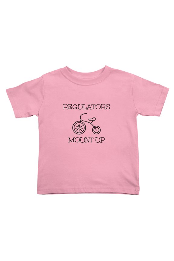 Regulators Mount Up Funny Toddler T Shirts for Boys Girls (Pink, Youth L)