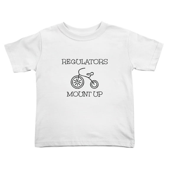 Regulators Mount Up Funny Toddler T Shirts for Boys Girls (White, Youth M)