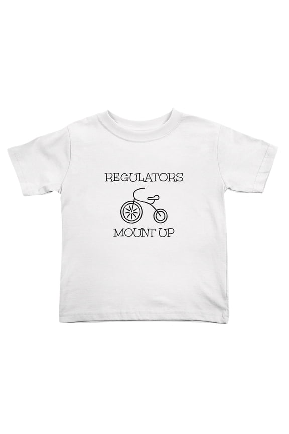 Regulators Mount Up Funny Toddler T Shirts for Boys Girls (White, Youth S)
