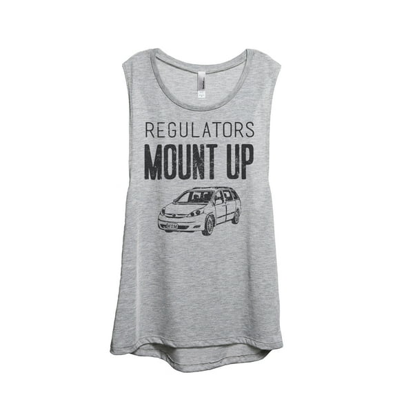 Regulators Mount Up Women's Fashion Sleeveless Muscle Workout Yoga Tank Top Sport Grey 2X-Large