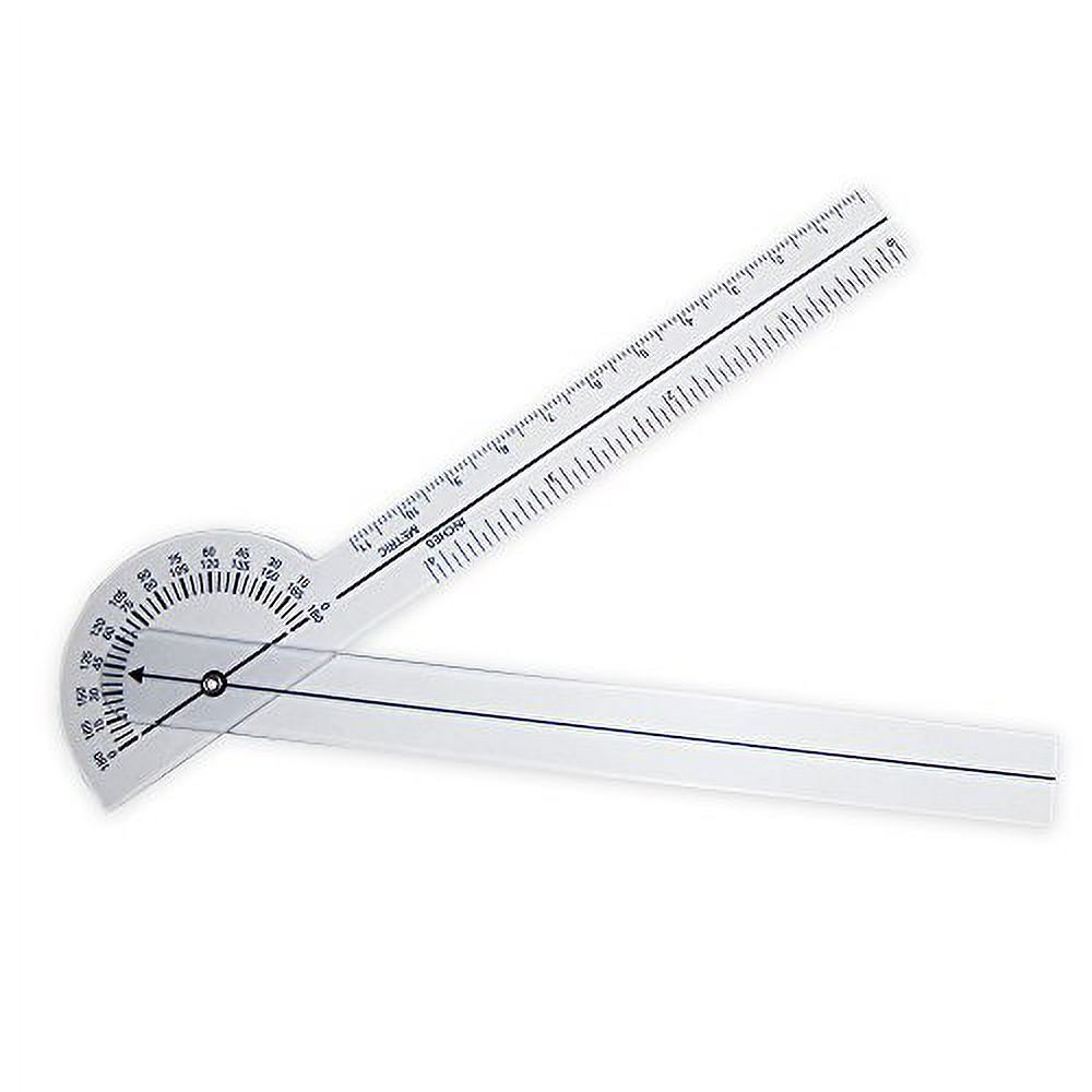 Rehabilitation Advantage Plastic Finger Goniometer, Clear