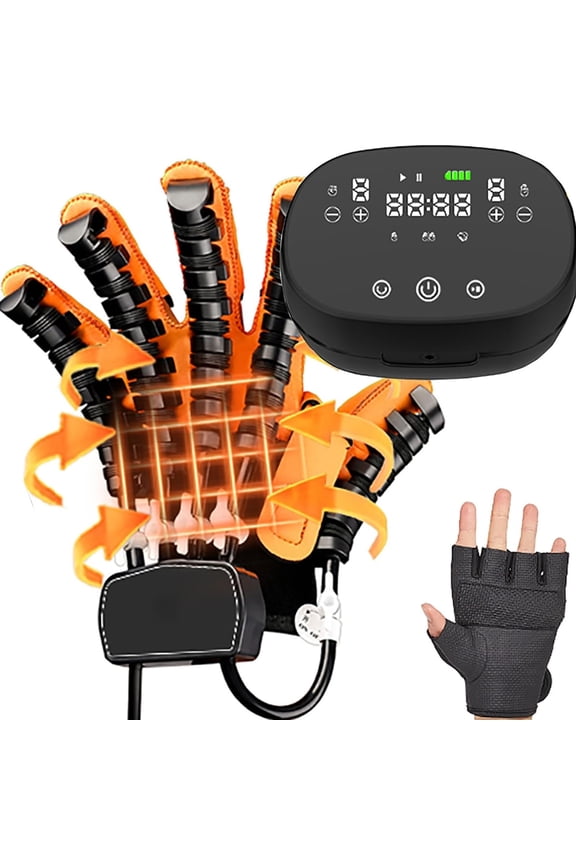 Rehabilitation Robot Glove for Stroke, Fingers Strength Training Device for Hemiplegia, Hand Glove Equipment Hand Function Rehabilitation, Strength Adjustable