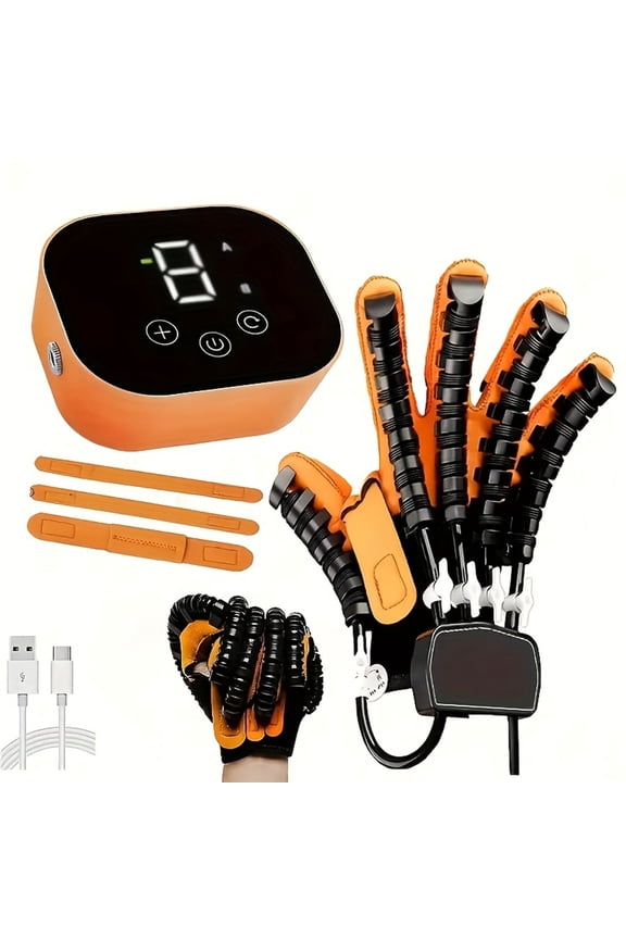 Rehabilitation Robot Glove for Stroke, Robotic Hand Stroke Recovery Equipment, Fingers Strength Training Device for Hemiplegia, Strength Adjustable