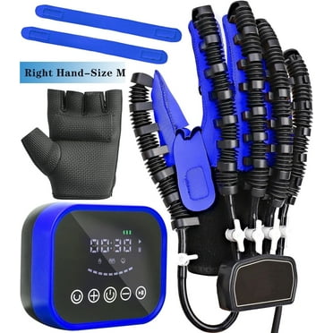 Rehabilitation Robot Gloves-5 Modes Hand Physical Therapy Rehabilitation Equipment for Finger Rehab Trainer(Right Hand-M)