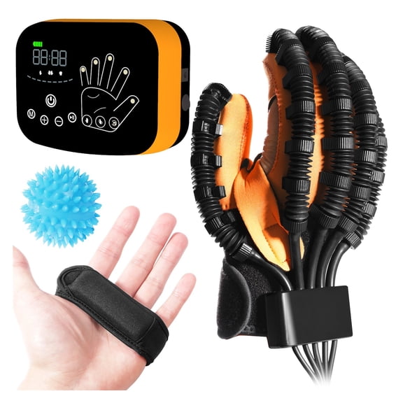 Rehabilitation Robot Gloves 8 Adjustable Levels Stroke Hemiplegia Infarction Hand Training Equipment Finger Exerciser ,Bionic Technology