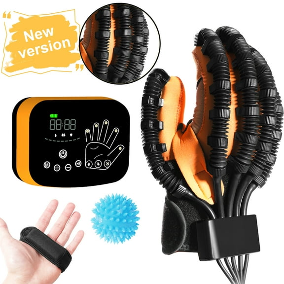 Rehabilitation Robot Gloves, Salario Upgraded Hand Stroke Recovery Equipment Finger Rehabilitation Device for Left Hand M