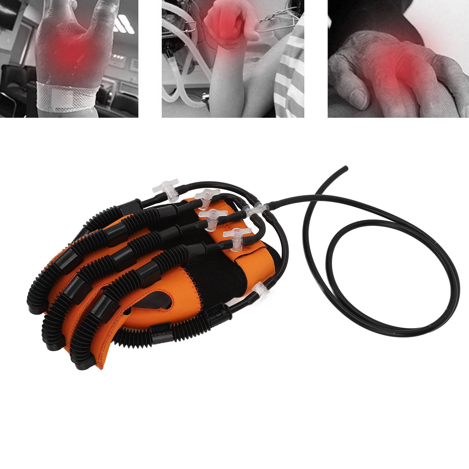 Rehabilitation Robot Gloves, Unisex Resin Fiber Gas Valve Finger