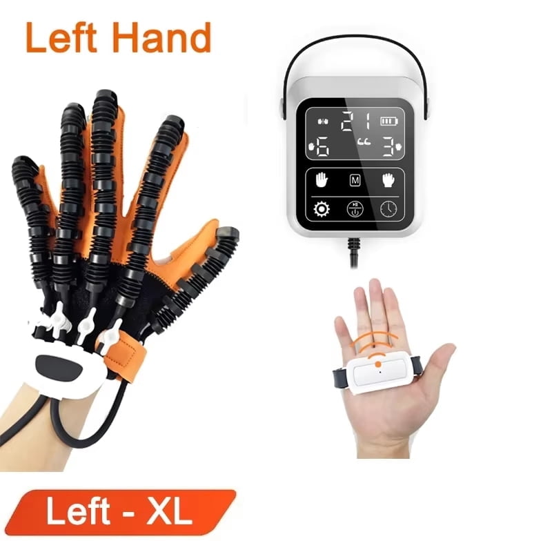 Rehabilitation Robot Gloves Upgrade Hemiplegia Hand Stroke Recovery Equipment For Arthritis Stroke Hemiplegia Patients, Left Hand, XL