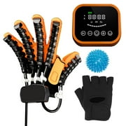 Rehabilitation Robot Gloves Upgrade Stroke Hand Therapy Equipment, Automatic Hand Trainer Gloves with USB Chargeable