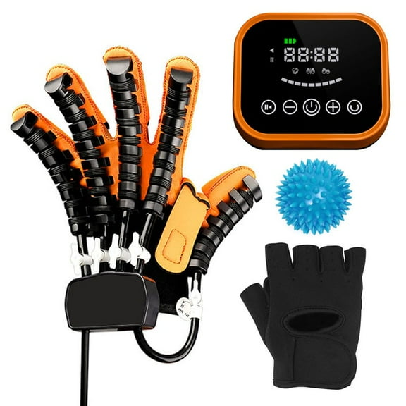 Rehabilitation Robot Gloves Upgrade Stroke Hand Therapy Equipment, Automatic Hand Trainer Gloves with USB Chargeable