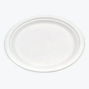 Reharvest 10-Inch (26-cm) Dining Plates [Case of 700], Heavy-Duty, 100% Biodegradable, Home Compostable, Plastic-Free, BPA-Free, Made of Eco-Friendly Plant-Based Bagasse Sugarcane Fibers