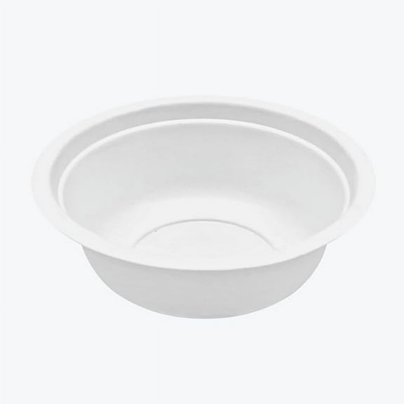 Reharvest 12 oz Bowls [Case of 1200], 5.3-Inch Diameter, Heavy-Duty, 100% Biodegradable, Home Compostable, Plastic-Free, BPA-Free, Made of Eco-Friendly Plant-Based Sugarcane Bagasse Fibers