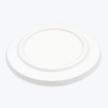 Reharvest 6.7" Bowl Lids for 30 oz / 32 oz Bowls [Case of 900], Heavy-Duty, 100% Biodegradable, Home Compostable, Plastic-Free, BPA-Free, Made of Eco-Friendly Plant-Based Sugarcane Bagasse Fibers