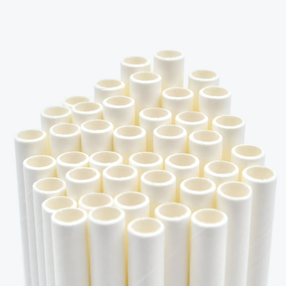 Reharvest Unwrapped 8-Inch (20-cm) No-Sog Straws [Pack of 100], 100% Biodegradable, Home Compostable, Plastic-Free, PFAS-Free, BPA-Free, Made of Eco-Friendly Plant-Based Bagasse Sugarcane Fibers