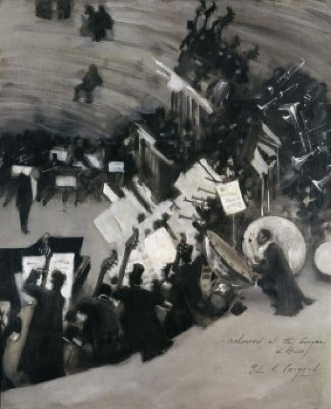 Rehearsal of the Pasdeloupe Orchestra John Singer Sargent 1856-1925 American Canvas Art - John Singer Sargent (24 x 36)