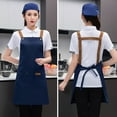thumbnail image 1 of Reheyre Adjustable Waterproof Kitchen Apron with Pockets - Solid Color, Large Coverage, Protective Canvas, Anti-fouling Cleaning Apron, Cooking Pinafore, Kitchen Supplies, 1 of 8