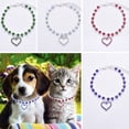 thumbnail image 1 of Reheyre Attractive and Exquisite Rhine-stone Heart Pendant Pet Necklace - Collar for Dogs and Cats - Pet Supplies, 1 of 7