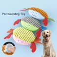 thumbnail image 1 of Reheyre Crab-Shaped Dog Chew Toy - Bite Resistant, Built-in Sounder - Plush Toy to Relieve Boredom and Provide Entertainment, 1 of 10