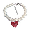 thumbnail image 1 of Reheyre Dog Necklace - Corrosion Resistant - Stylish Pet Accessories - Artificial Pearls - Dog Collar - Decorative, 1 of 8