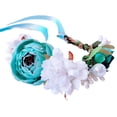 thumbnail image 1 of Reheyre Floral Decorative Polyester Pet Necklace - Bright Colors - Kitten Necklace - Perfect for Party, 1 of 8
