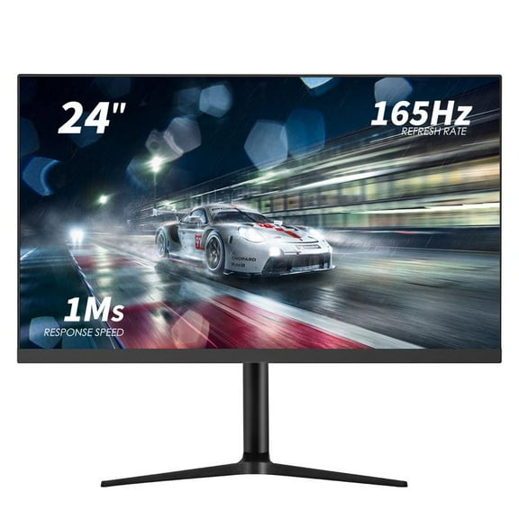 Rehisk 24'' 1080P 165Hz Gaming Monitor - IPS, FreeSync, HDMI, VGA, VESA, Adjustable Tilt, Borderless, Built-in Speakers
