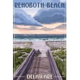 thumbnail image 1 of Rehoboth Beach, Delaware, Beach Boardwalk Scene (9x12 Wall Art Print, Home Decor), 1 of 3