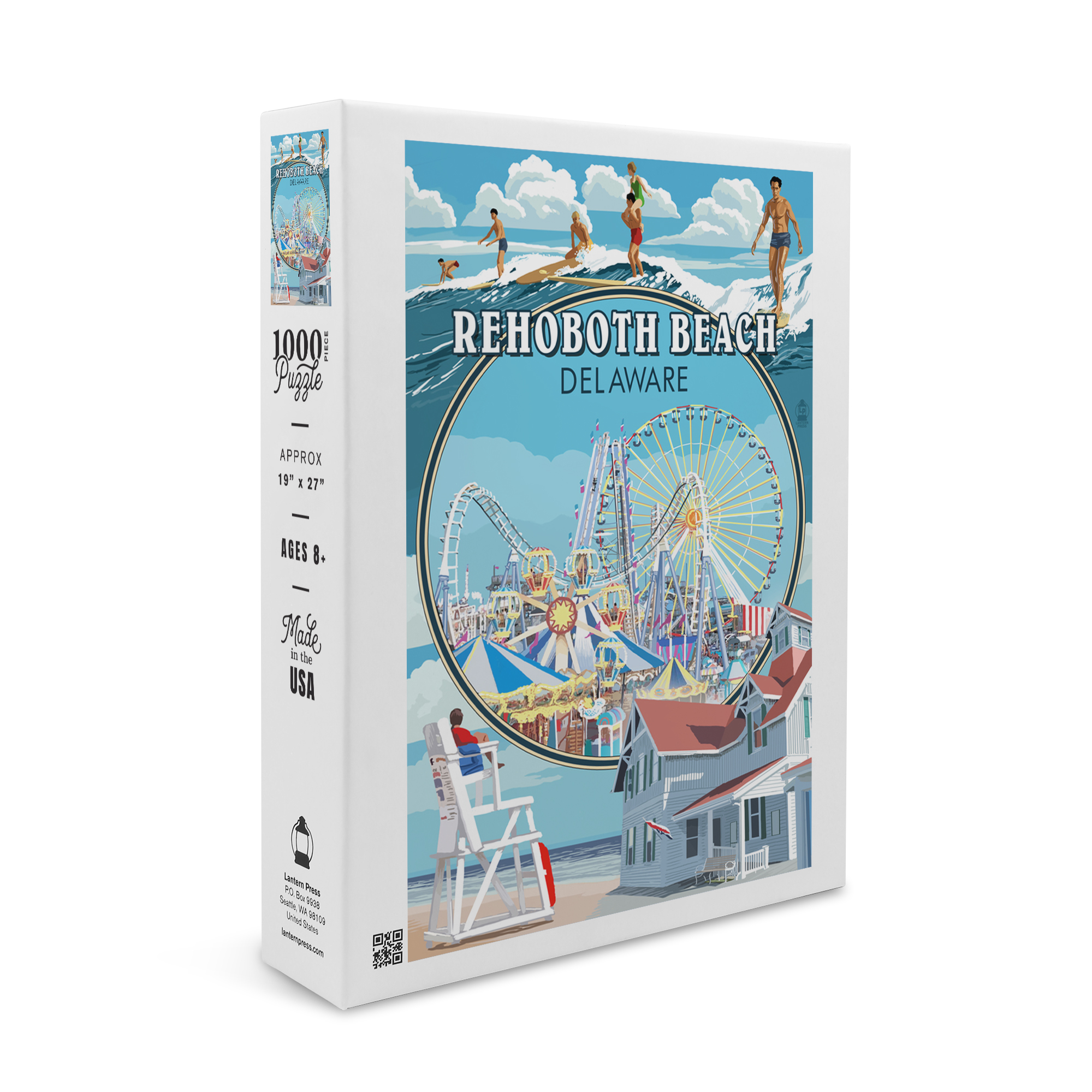 Rehoboth Beach, Delaware, Montage (1000 Piece Puzzle, Size 19x27