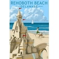 thumbnail image 1 of Rehoboth Beach, Delaware, Sandcastle (16x24 Giclee Gallery Art Print, Vivid Textured Wall Decor), 1 of 3