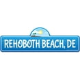 thumbnail image 1 of Rehoboth DE Delaware Beach Street Sign | Indoor/Outdoor | Surfer Ocean Lover Décor For Beach House Garages Living Rooms Bedroom | Signmission Personalized Gift, 1 of 5